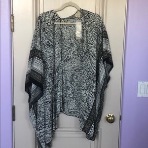 Printed short Kimono